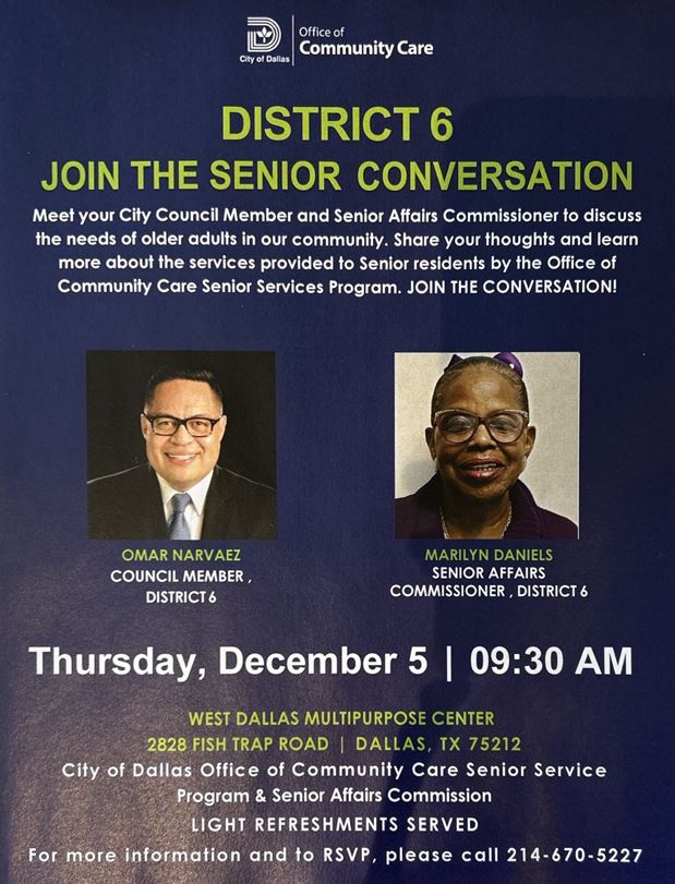 District 6 Join the Senior Conversation